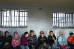 07-05-2013 - Visitors on the tour listen to a guide describe what it was like to be a political prisoner here.