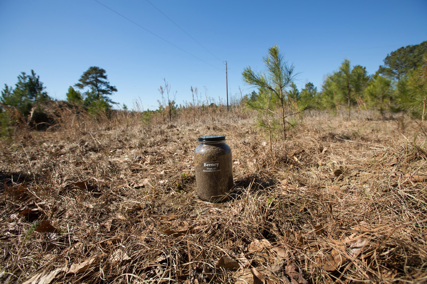 Floyd, Alabama -  02-17-2016 - Soil collection sites in southern Alabama for a project undertaken by The Equal Justice Initiative. This patch of soil is where Berney, was hung for allegedly killing a white farmer, John Christizberg, Nov. 10, 1912.  - Photo By Ozier Muhammad