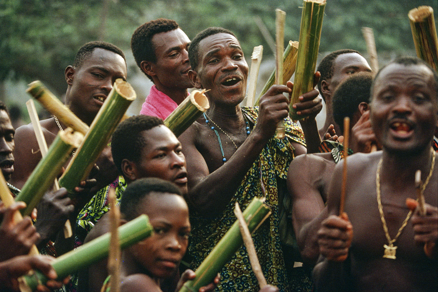 Ceremony ending initiation to the god Loko in March 1998