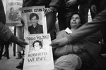 Mothers demonstration regarding missing persons who disappeared during Augusto Pinochet dictatorship in September 1988