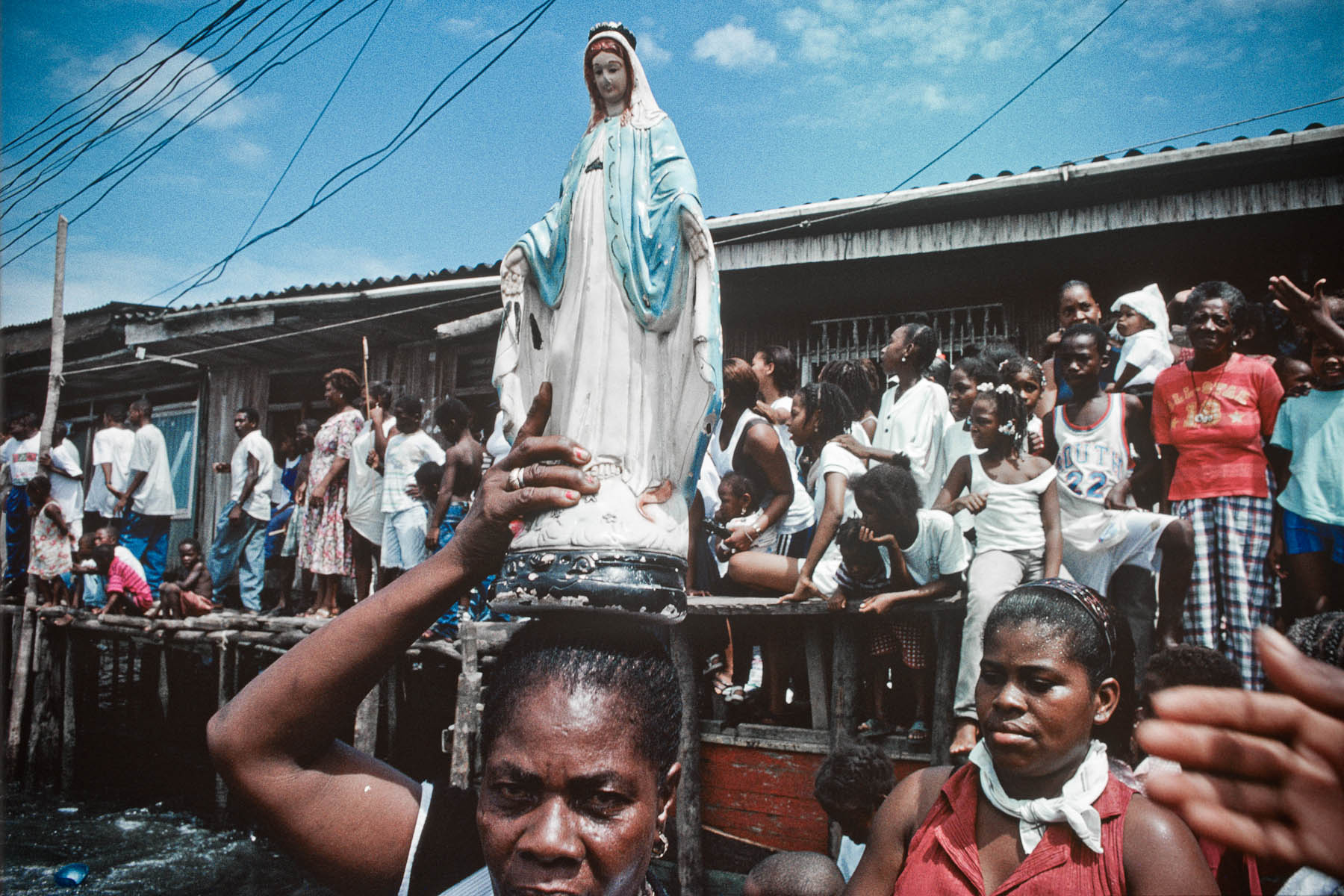 Celebration of the Day of Our Lady of Mount Carmel in July 1998