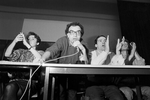 Students strike against Devaquet minister reform draft in Nanterre University on november 1986