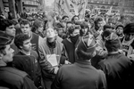 Students demonstration against Devaquet minister reform draft in the Quartier Latin on november 1986
