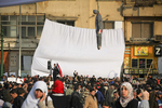 Demonstrators protest against President Mubarak's regime on Tahrir Square on Wednesday February 2 2011