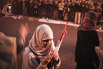 Anti-President Mubarak's demonstrators pray on Tahrir Square on Saturday February 5 2011