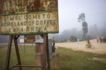 Entry to the city of Bonga, in the region where coffee originates in November 2004