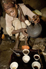 Mankra, the homeland of coffee. Coffee ceremony at Asrat Tesfaye’s and his wife Gedamnesh Tamemu’s, wild coffee producers in November 2004