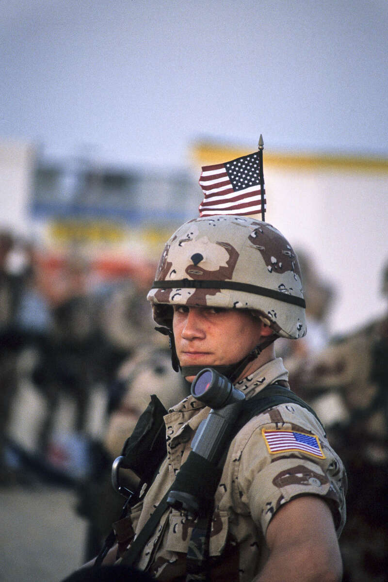 Arrival of US troops on Dhahran Air Force Base in August 1990