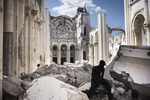 The ruins of the cathedral damaged during the January 12, 2010 earthquake on Wednesday, November 24, 2010