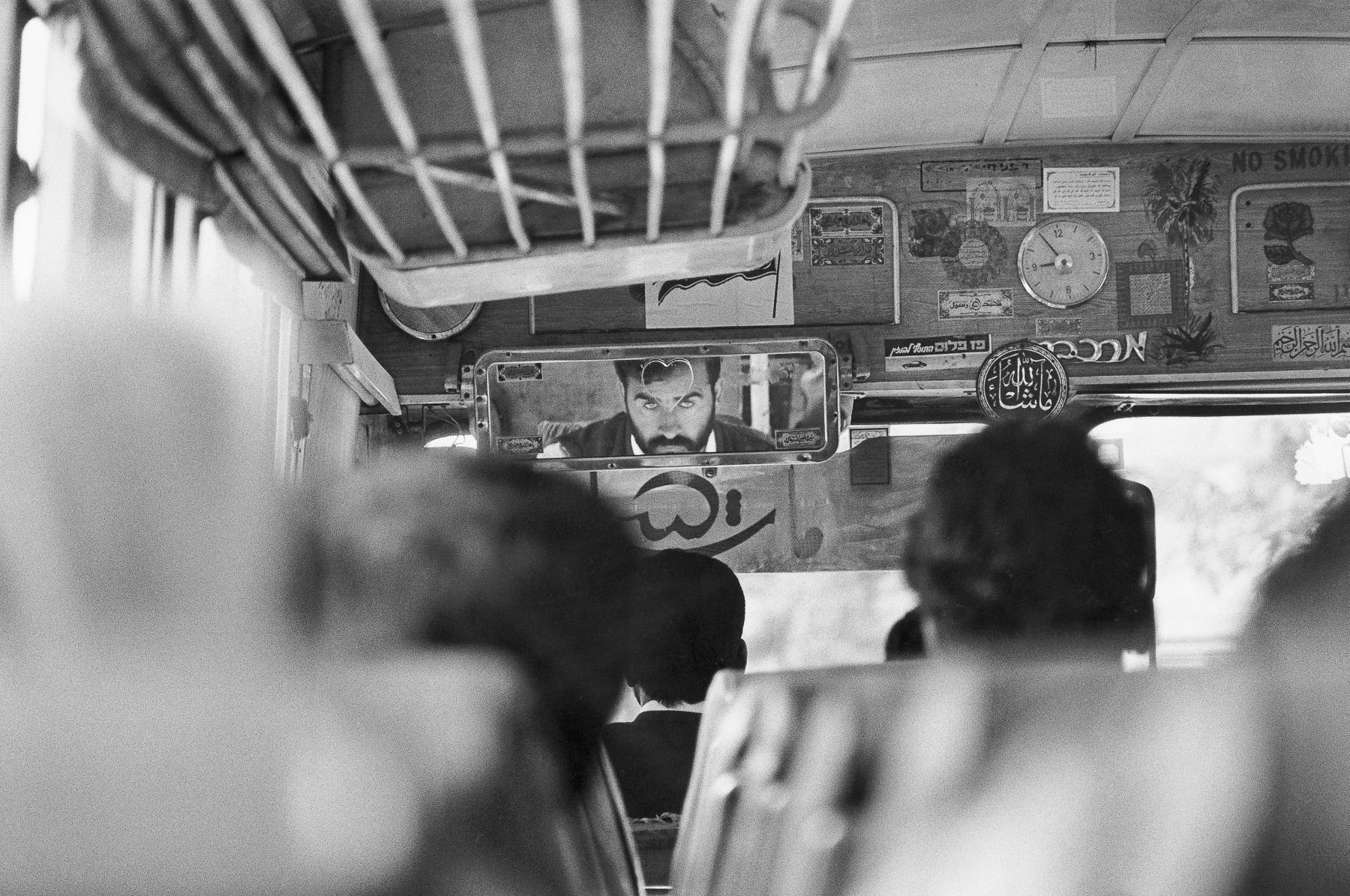 Bus driver between Jerusalem and Bethlehem in June 1989