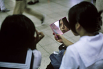Young girls in a mall in the center of Kobe in May 1999