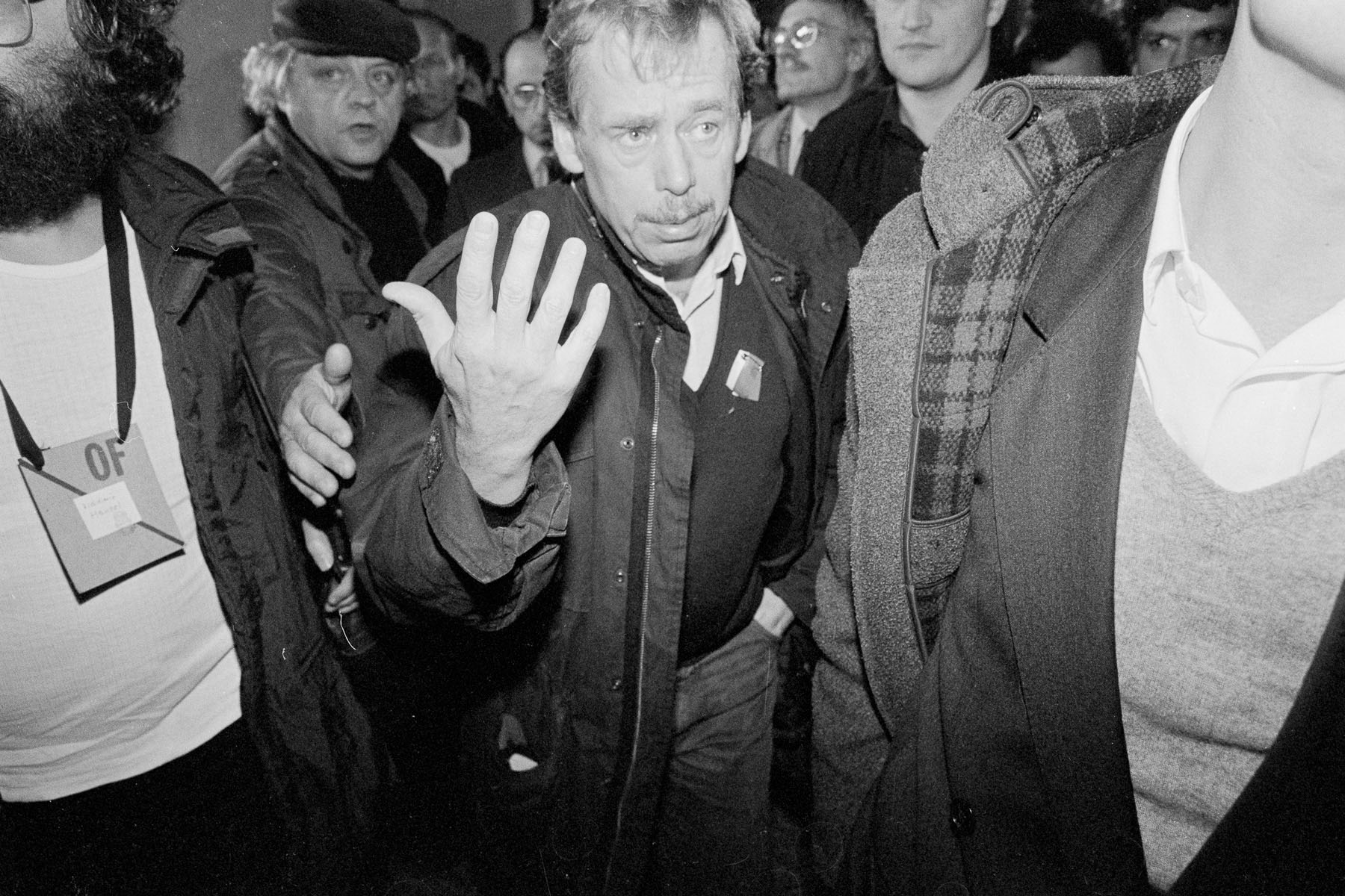 Vaclav Havel, writer and political leader of the velvet revolution in November 1989