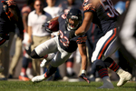 Chicago Bears cornerback Kyle Fuller looked up as he lost his footing while trying to gain yards during the first half of an NFL game between the Bears and the Minnesota Vikings at Soldier Field in Chicago. 