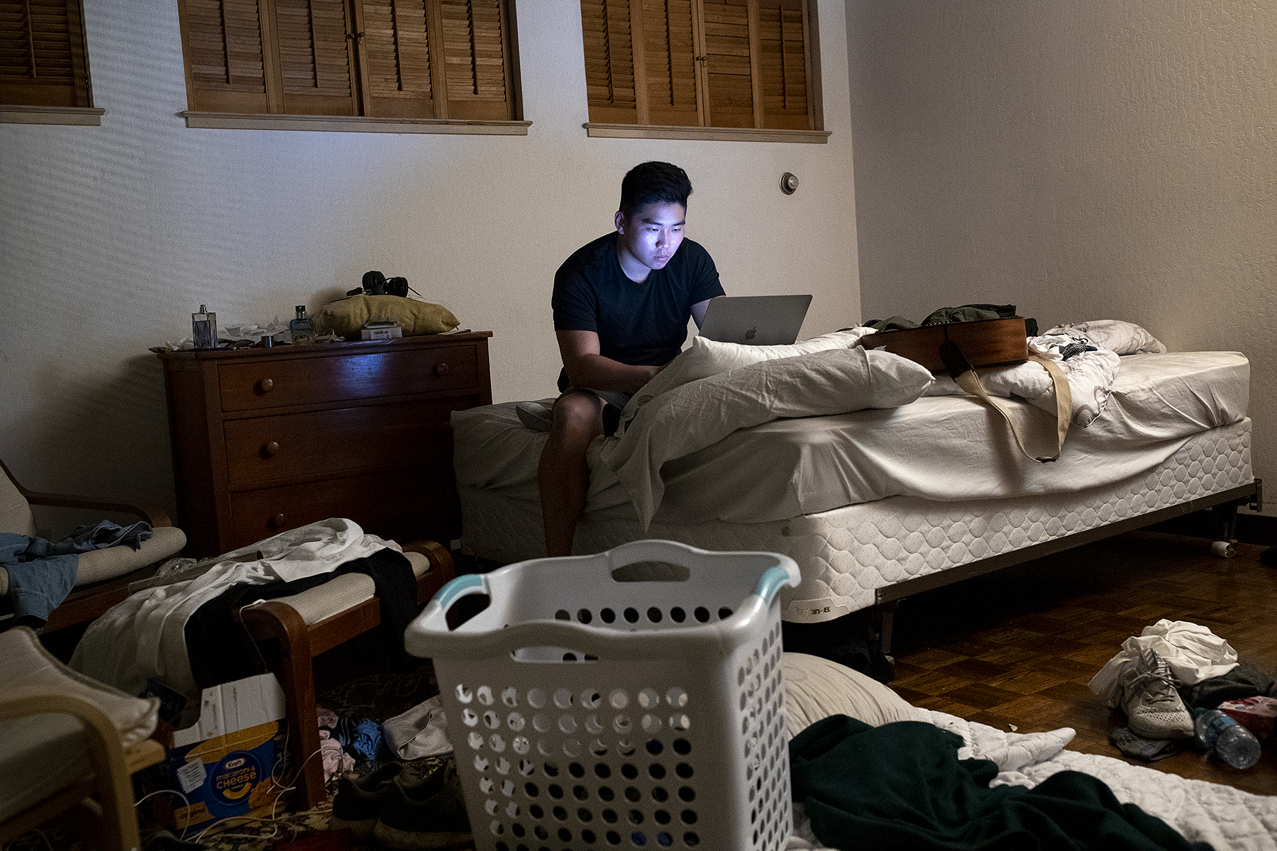 Andrew Kim works at the summer office of Do Not Pay, which is the same house that Facebook rented in the summer of 2004 in Palo Alto, Calif., on Wednesday, August 15, 2018. Do Not Pay was originally started by CEO Joshua Browder as a chatbot to help people fight parking tickets. They are currently working on an app that will automate 12 big areas of the law with the ultimate goal of making the law free. The house, located at 819 La Jennifer Way in Palo Alto, is the home Mark Zuckerberg rented in the summer of 2004 and served as Facebook's headquarters that summer. The house is typically rented to Stanford Graduate School of Business during the academic year who often sublet it to a start-up for the summer. CONTACTS: Joshua BrowderDo Not Pay CEObrowder@standford.edu702-427-0470Andrew Kimakandrewkim@gmail.com562-665-9119Harshita Aroraharshita@harshitaapps.com201-895-876516 years old, but she lives alone in US and parents are in India. Dad’s contact:Ravinder Singh Aroraravindersinghfinance@gmail.com+91 9412232320Drew Soldiniasoldini@college.harvard.edu518-275-7391Russell Pekalarussell.pekala@gmail.com612-876-2210