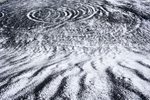 Artistic photo of intriate snow patterns.