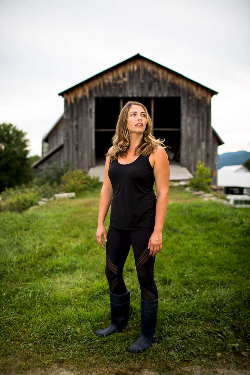 Marisa Mauro, founder of Ploughgate Creamery at Bragg Farm in Fayston, Vermont.