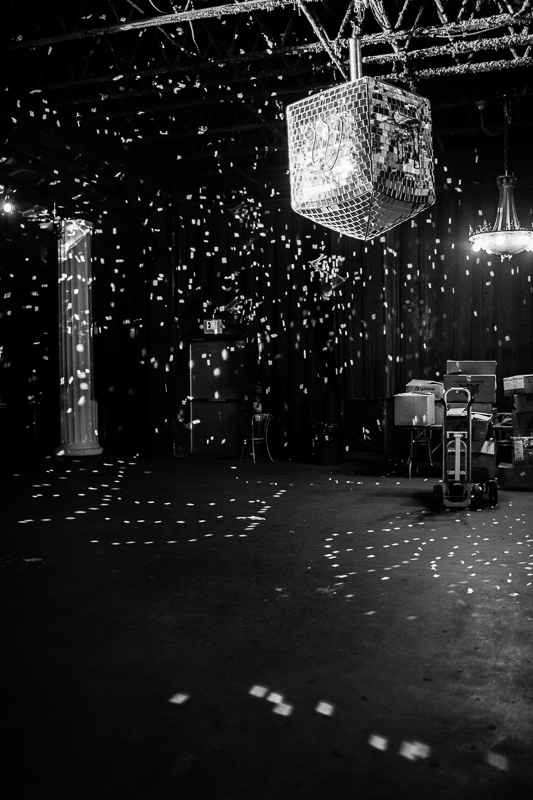 A disco dreidel spins before Matisyahu\'s performance at Higher Ground in Burlington on December 16, 2014. By Vermont Photographer Monica Donovan for Billboard Magazine