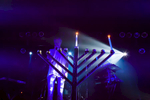 Matisyahu performs after lighting the first candle of Hannukah at Higher Ground in Burlington on December 16, 2014. By Vermont Photographer Monica Donovan for Billboard Magazine