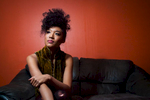 Judith Hill poses for a portrait in the Green Room at Higher Ground in Burlington on December 16, 2014. By Vermont Photographer Monica Donovan for Billboard Magazine