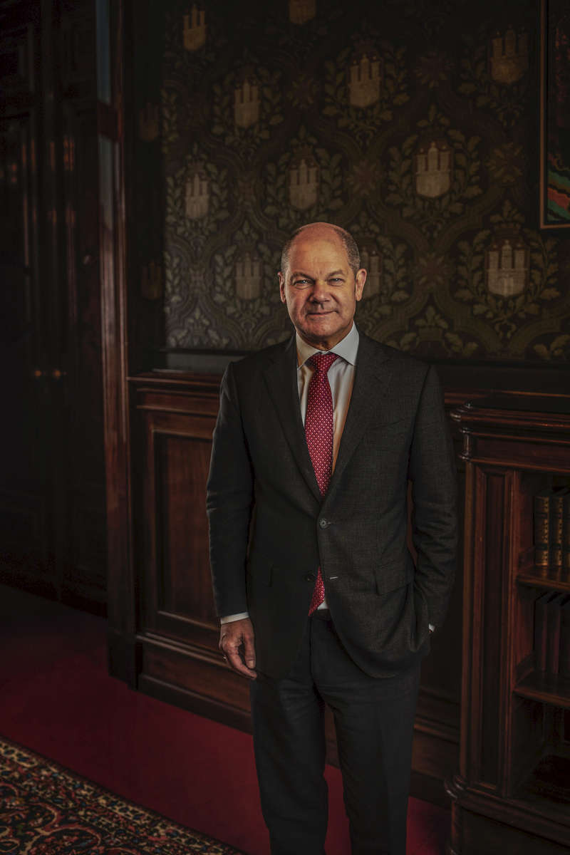 November 01, 2017 - Hamburg, Germany: Olaf Scholz is a German politician of the Social Democratic Party of Germany and First Mayor of Hamburg since 7 March 2011. After the SPD 's  Martin Schulz, Social Democrat Party (SPD) leader and SPD party candidate for German Chancellor, finished the race for chancellor with a devastating  20% result  which is the SPD partys  worst result in general elections since 1949, Scholz might be the in the very near future the successor of Martin Schulz.. (Hermann BredehorstPolaris)