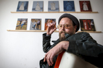 September 15, 2015 - Germany, Berlin:  Canadian artist Drew Simpson stands for a portrait inside his tiny studio in Berlins Neukoelln district. Photographed in Berlin for Canadian Art  magazine.  (Hermann Bredehorst/Polaris)