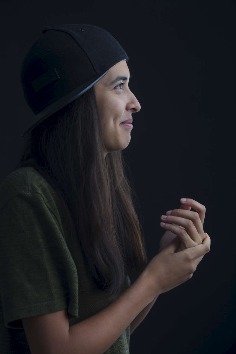 June 16, 2017 - Berlin, Germany: Diana Kinnert wears her signature base cap as she stands for a portrait prior to talks with journalists. Kinnert  is a  German author of Polish and Philippine origin, a student of political science and a member of Angela Merkels  CDU party. Kinnert recently published a book: 'Für die Zukunft seh' ich schwarzPlädoyer für einen modernen Konservatismus'. (Plea for a modern conservatism) She joined the CDU as a teenager and besides being openly gay and a kid of immigrants she is considered to be one of the upcoming female stars in this conservative party of Angela Merkels. Recent articles about her feature headlines like: 'Kinnert just about to quickly save the CDU' and ' Kinnert is the hope of the CDU'(Hermann Bredehorst / Polaris)