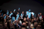April 30, 2016 - Germany,  Stuttgart: About 2000 registered members attend the party congress of the right-wing party Alternative für Deutschland (AfD). The rapidly growing party is expected to adopt an anti-Islamic manifesto, emboldened by the rise of other European anti-migrant groups like Austria's Freedom party. 
