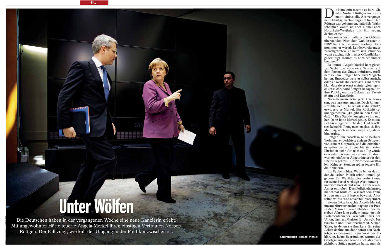 Der Spiegel,Germany, 20/2012, Merkel  Roettgen