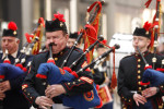 Bag pipe players at the 250th Annual St. Patrick's Day Parade 