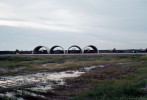 Tan Son Nhut Air Base with concrete covers to protect Lockheed F-104 Starfighters.