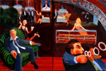 The Cigar Bar : 1997. 60{quote} X 36{quote} Oil. Private Collection