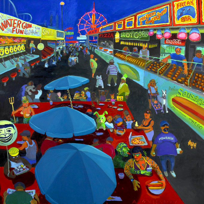 The Midway : 2007. 48{quote} X 48{quote} Oil. In the Collection of the Artist. Inquiries >