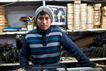 Aldair, a computer repair technician. “I used to work in a wool factory, six days a week,” he recounted. “Sometimes I would work nights only for two week stretches and then have to shift back. It wasn’t great.” His hours are now 9-5, 5 days a week. How did he learn to repair laptops? “I took one course. But after that, You Tube [has been] a great teacher.{quote}