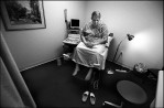 Jennifer waits her turn to see a doctor in an examine room during her three-month check up for pregnancy. She believes she's ready to have a child and to redeem herself for her past mistakes.