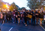 Protesters march peacefully in Museum District, Richmond, Va.