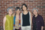 Left to right: Karen Asakawa, author, Tomie Arai, Teddy Yoshikami
