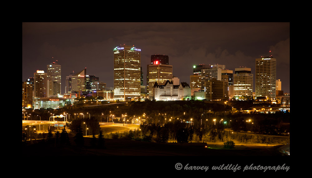 This picture of the city of Edmonton was taken from the ski hill on top of Connors Hill.