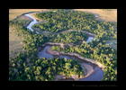 Mara River Horizontal from Hot Air Balloon