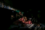 Rohingya refugee study the Koran at a school in Balukhali camp 