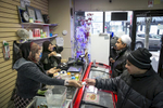 Nooraisha and her husband Jahangir work at their shop, the Shwe Myanmar Grocery Store on January 11, 2019 in Chicago, Illinois. They escaped violence and oppression in Myanmar in 2000 to Thailand and then Malaysia, and were resettled in Chicago in 2010. They opened the Shwe Myanmar Grocery Store in 2017, and stock many products from Myanmar. 