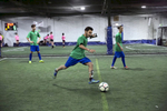 The Rohingya Cultural Center of Chicago soccer team plays 