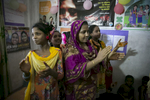 Women and girls from both Rohingya and host community celebrate World Refugee Day  June 28, 2018 in Cox's Bazar, Bangladesh. Allison Joyce/UNFPA