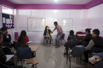 A class demonstrates how women can be assertive when pressured by men a university in Shillong