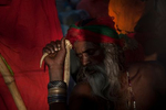 A festival goer is seen during the 124th annual Lalon festival  in Kushtia, Bangladesh. The Lalon Shah festival is an annual festival celebrating the life and death of Fakir Lalon Shah, who was a Bangladeshi mystic, baul, philosopher, musician, writer and advocate of religious tolerance. Buddhists, Hindus and Muslims follow his teachings and attend the festival, which comprises of 3 days of music, dance, and consumption of marijuana, which is referred to as {quote}siddhi{quote}, or enlightenment.