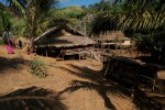 A Karen village in Burma. Villagers craft their homes from local hardwood, typically teak and bamboo, using machetes and hand saws. 
