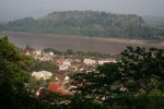 The pennisula of Luang Prabang, a UNESCO World Heritage Site, sits on the banks of the MeKong River. 