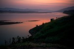 Sunrise on the Mekong River. 
