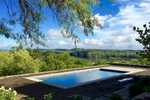 The renovation of this Historic property includes a new pool terrace set into the hillside to take advantage of the beautiful views to the Hudson River.