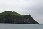 This is a photo of a hunting lodge on an uninhabited island in the Westman Island chain, located off the coast of Iceland. Sadly It is used to catch Puffins.