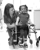 Riley Patient Ariael Vega, 3,  works with Physical Therapist Kyla Schmidt during her therapy session at Riley Hospital for Children. 